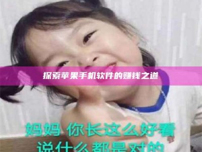 济宁探索苹果手机软件的赚钱之道